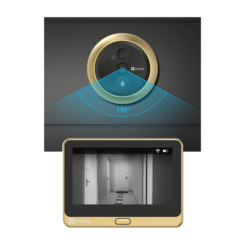 Mirilla digital EZVIZ DP2C 1080p con pantalla de 4,3" y batería