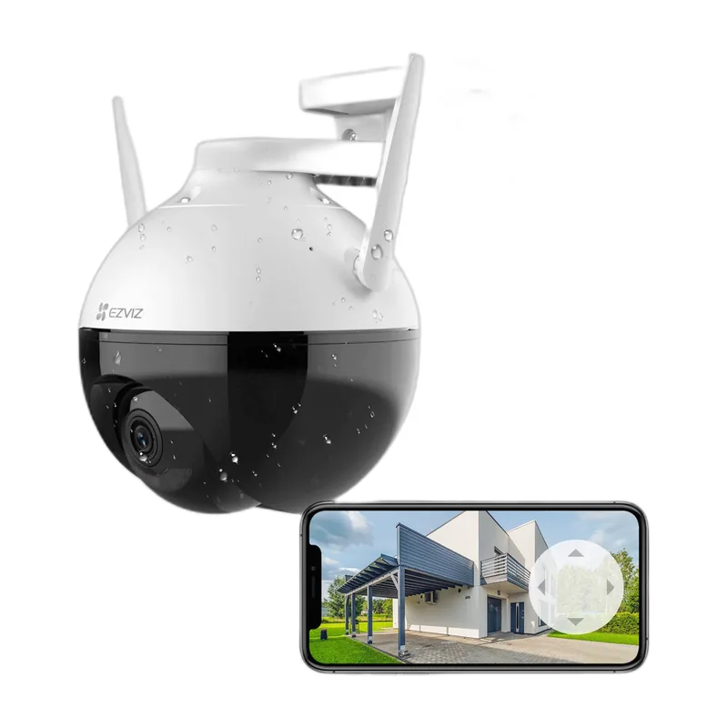 Cámara EZVIZ E4p panorámica 360° 3K+ (6MP) WiFi doble banda